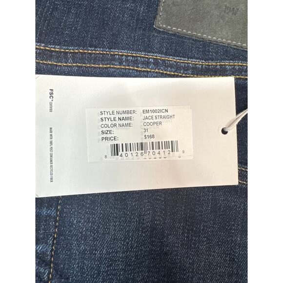 Edwin Jeans Men's Endurance Jace Straight Leg Cotton Icon Dark Wash Size 31 NWT - Picture 4 of 6